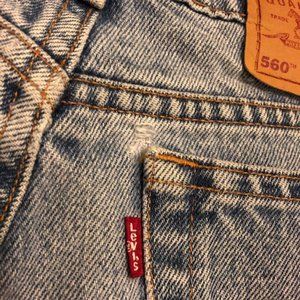 90's LEVI'S 560 High Waisted, Loose Fit, Tapered Jeans Size 12 Med/Reg